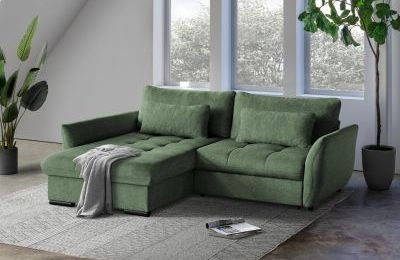 Kutna garnitura CAFU na razvlačenje sa spremnikom - 194x240x91 cm