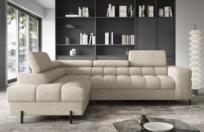 Kutna garnitura Ferucce na razvlačenje sa spremnikom - 200x276x44 cm