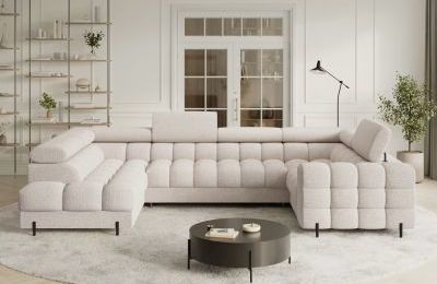 Kutna garnitura Fectory na razvlačenje sa spremnikom - 202x346x205 cm