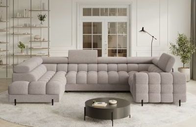 Kutna garnitura Fectory na razvlačenje sa spremnikom - 202x346x205 cm