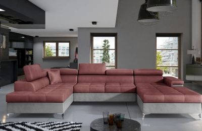 Kutna garnitura Eduardo s ležajem i spremnikom - 202x345x90 cm