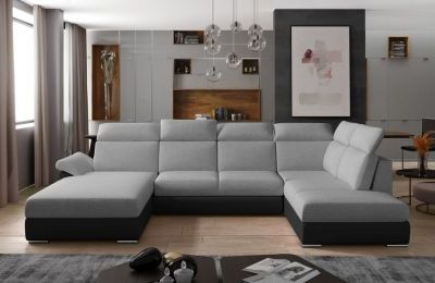 Kutna garnitura Evanell s ležajem i spremnikom - 210x330x102 cm