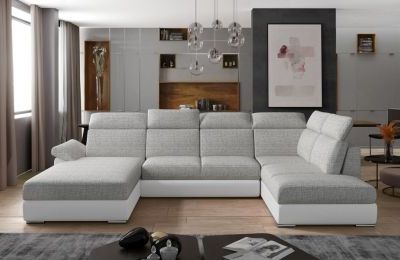 Kutna garnitura Evanell s ležajem i spremnikom - 210x330x102 cm