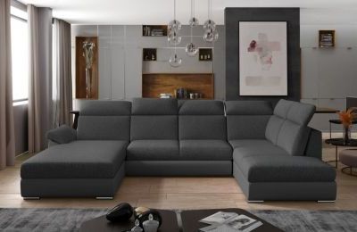 Kutna garnitura Evanell s ležajem i spremnikom - 210x330x102 cm