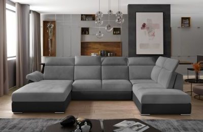 Kutna garnitura Evanell s ležajem i spremnikom - 210x330x102 cm