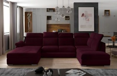 Kutna garnitura Evanell s ležajem i spremnikom - 210x330x102 cm