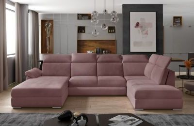 Kutna garnitura Evanell s ležajem i spremnikom - 210x330x102 cm