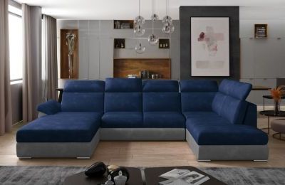 Kutna garnitura Evanell s ležajem i spremnikom - 210x330x102 cm