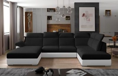 Kutna garnitura Evanell s ležajem i spremnikom - 210x330x102 cm