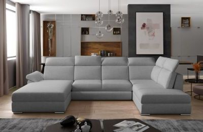 Kutna garnitura Evanell s ležajem i spremnikom - 210x330x102 cm