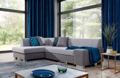 Kutna garnitura Fabio s ležajem i spremnikom - 167x268x73 cm