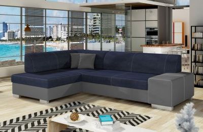 Kutna garnitura Fabio s ležajem i spremnikom - 167x268x73 cm