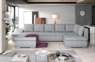 Kutna garnitura Giovanni s ležajem i spremnikom - 200x340x88 cm