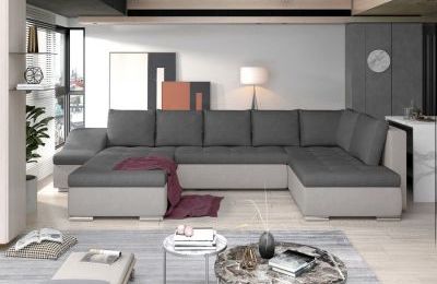 Kutna garnitura Giovanni s ležajem i spremnikom - 200x340x88 cm