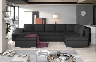 Kutna garnitura Giovanni s ležajem i spremnikom - 200x340x88 cm