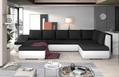 Kutna garnitura Giovanni s ležajem i spremnikom - 200x340x88 cm