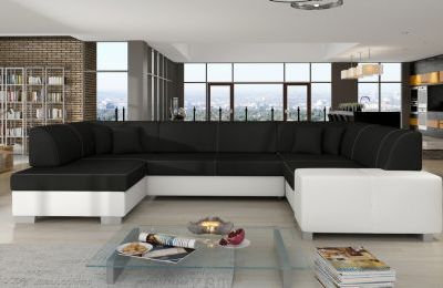 Kutna garnitura Havana s ležajem i spremnikom - 207x320x73 cm
