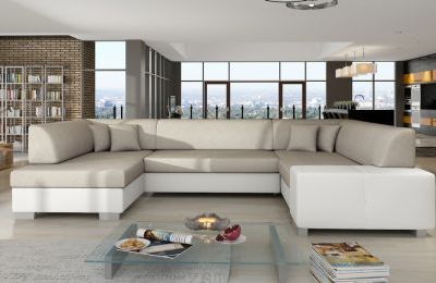 Kutna garnitura Havana s ležajem i spremnikom - 207x320x73 cm