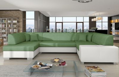Kutna garnitura Havana s ležajem i spremnikom - 207x320x73 cm