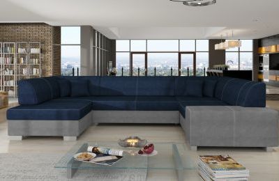 Kutna garnitura Havana s ležajem i spremnikom - 207x320x73 cm