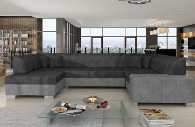 Kutna garnitura Havana s ležajem i spremnikom - 207x320x73 cm