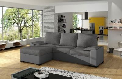 Kutna garnitura Lusso s ležajem i univerzalnim kutem - 160x245x90 cm