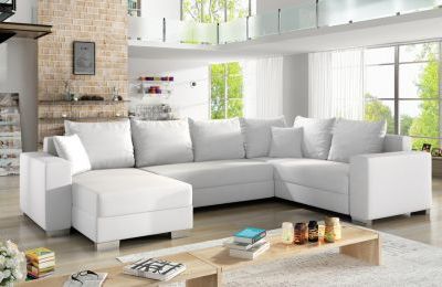 Kutna garnitura Marco U s ležajem i spremnicima - 150x312x92 cm