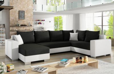 Kutna garnitura Marco U s ležajem i spremnicima - 150x312x92 cm