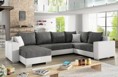 Kutna garnitura Marco U s ležajem i spremnicima - 150x312x92 cm