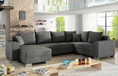 Kutna garnitura Marco U s ležajem i spremnicima - 150x312x92 cm