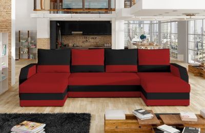 Kutna garnitura Marion s ležajem i spremnikom - 146x307x146 cm