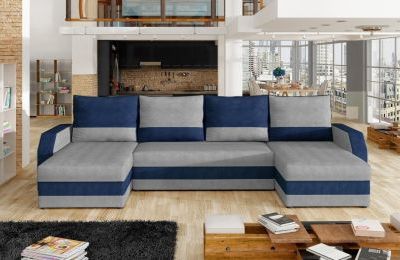 Kutna garnitura Marion s ležajem i spremnikom - 146x307x146 cm