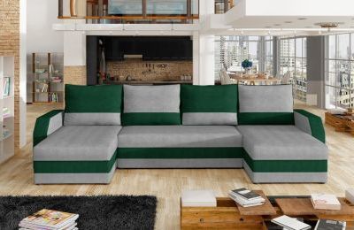 Kutna garnitura Marion s ležajem i spremnikom - 146x307x146 cm