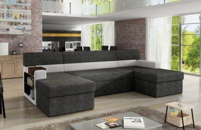 Kutna garnitura Markos s ležajem i spremnikom - 159x310x90 cm