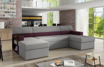 Kutna garnitura Markos s ležajem i spremnikom - 159x310x90 cm