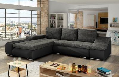 Kutna garnitura Ontario s ležajem i spremnikom - 200x296x88 cm