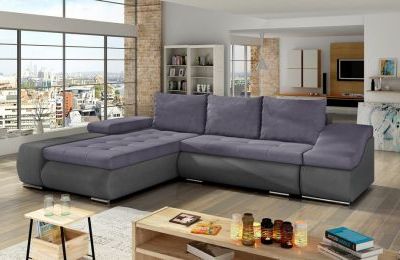 Kutna garnitura Ontario s ležajem i spremnikom - 200x296x88 cm