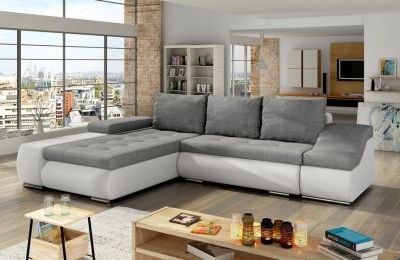 Kutna garnitura Ontario s ležajem i spremnikom - 200x296x88 cm