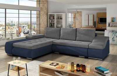 Kutna garnitura Ontario s ležajem i spremnikom - 200x296x88 cm