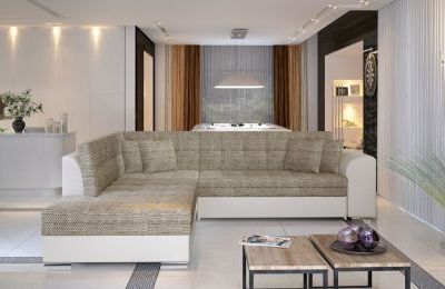 Kutna garnitura Pieretta s ležajem - 205x260x80 cm